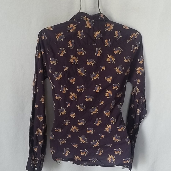 MOSSIMO floral print button down top - Picture 2 of 5